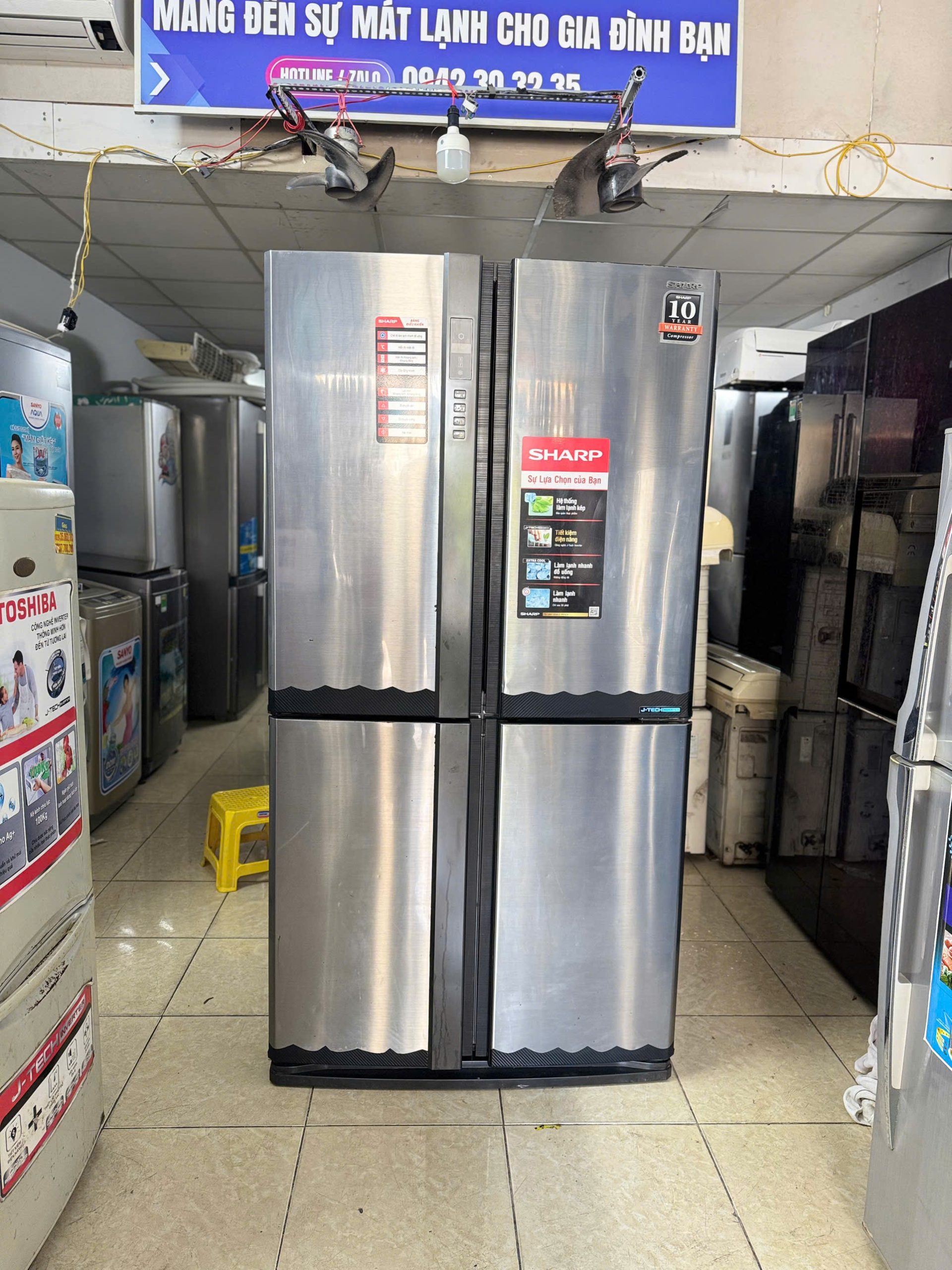 Tủ Lạnh 4 Cánh SHARP INVERTER 626L