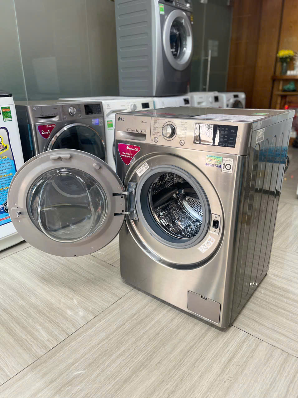 Máy giặt lồng ngang LG Inverter 8kg - Ảnh 2