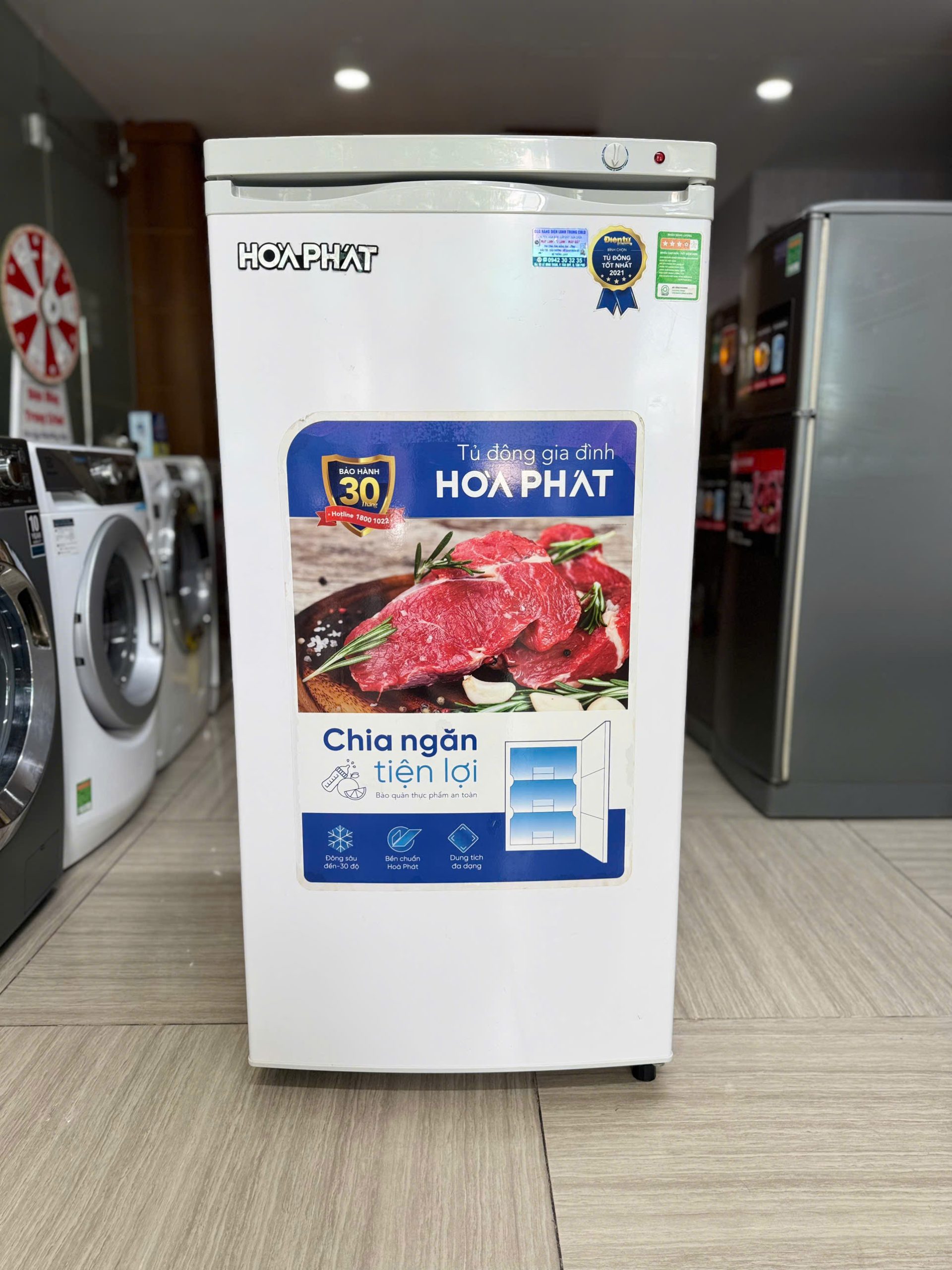 ❄️🧊 TỦ ĐÔNG ĐỨNG HÒA PHÁT 147 LÍT – NHỎ GỌN, TIỆN LỢI, TIẾT KIỆM DIỆN TÍCH 🧊❄️