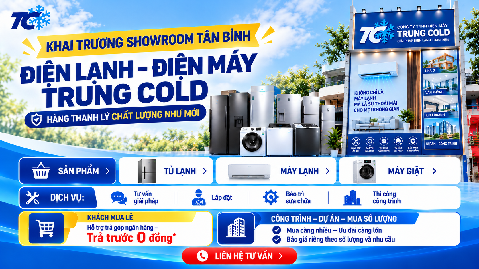 Banner Trung Cold - Điện lạnh điện máy